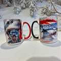 Sharktana Ski Or Die Coffee Mugs